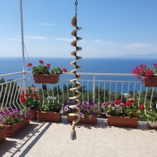 Pafuli El Örgüsü Dönence Balkon & Bahçe Aksesuarı Mavi