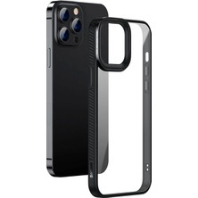 General Baseus Crystal iPhone 13 Pro 6.1 Kılıf Jel Çerçeve Zırhlı Silikon KILIF-(5775)