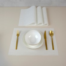 Maxstyle Bamboo Chalk 4 Parça Amerikan Servis 30X45 cm