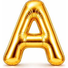 Eng Parti Dünyası A Harfi - Gold Folyo Harf Balon 40 Inç