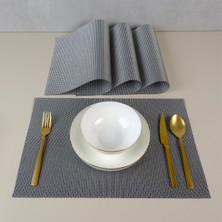 Maxstyle Dark Grey 4 Parça Amerikan Servis 30X45 cm