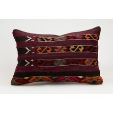Kilim Wholesale El Yapımı Eski Kilimden Yapılmış Vintage Kırlent Kılıfı, Yün, 40X60 cm