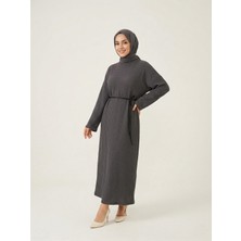 Miostil Örme Elbise-Antrasit