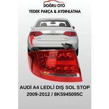 Doğru Ticaret Auto Parts Audi A4 Arka Dış Sol Ledli Stop 2009-2012 Uyumlu
