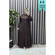 Elmas Tesettür Kadın Giyim Büyük Beden Presli Taşlı Battal Elbise