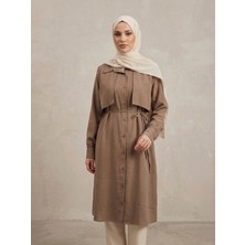 Miostil Çift Taraflı Aller Uzun Tunik-Vizon