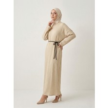 Miostil Örme Elbise-Taş