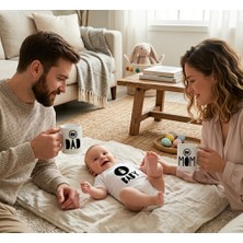 Veracraft Anne ve Babaya Kupa Bardak Bebeğine Zıbın Seti