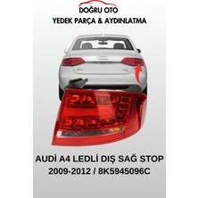 Doğru Ticaret Auto Parts Audi A4 Arka Dış Sağ Ledli Stop 2009-2012 Uyumlu