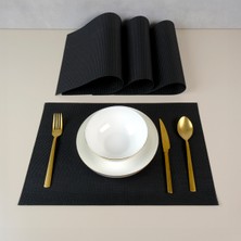 Maxstyle Other Black 4 Parça Amerikan Servis 30X45 cm