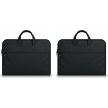 Arabulalaca Macbook Air 15 Inç 2025 A3241 M4 A3114 M3 A2941 M2 Kılıf Koruma Taşıma Çantası ÖLÇ:27-38CM  Siyah
