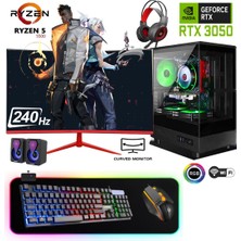 Apphirex TC78X Ryzen 5 5500 16GB Ram 512GB M2 SSD RTX3050 24'' 240Hz Masaüstü Oyuncu Bilgisayarı