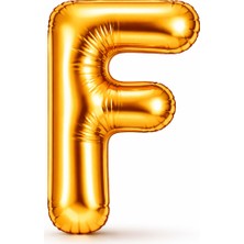 Eng Parti Dünyası F Harfi - Gold Folyo Harf Balon 40 Inç