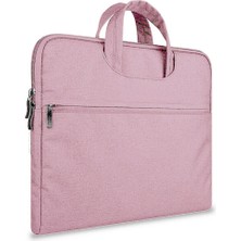 Arabulalaca Macbook Pro 14 Inç 2026 A3426  M5  Pro Çipli  Koruma Taşıma Çantası ÖLÇ:25-36CM Pembe