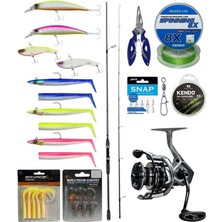 Yek Outdoor Levrek & Çipura Spin Olta Seti Okuma Wave Up Spin 270CM 10-40GR Olta Kamışı&okuma Safyre SF-4000A Olta Makinesi