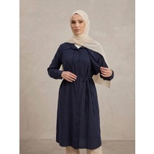 Miostil Çift Taraflı Aller Uzun Tunik-Lacivert