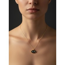 G&a Jewels Birlik Kanatları 925 Ayar Oksitli Yaldız (Altın) Kaplama Gümüş Kolye