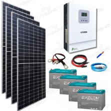 Yapı Solar 3 Kw Mppt Bağ Evi Hazır Güneş Enerjisi Paketi Tak Çalıştır