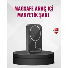Magsafe Araç Telefon Tutucu 15W Hızlı Şarj Type-C Girişli Veralya Tech