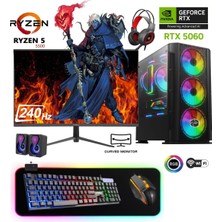 Apphirex TCX55 Ryzen 5 5500 16GB Ram 512GB M2 SSD RTX5060 8gb 24'' 240Hz Curved Masaüstü Oyuncu Bilgisayarı