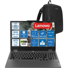 Lenovo Loq 15IRX10 Intel Core I5-14500HX 80GB Ddr5 2tb SSD RTX5050/8GB 100W 15,6 Inç Full Hd (1920X1080) IPS 300 Nit %100 Srgb, 144 Hz WIN11PRO Gaming Bilgisayar 83JE0128TRP29+ZETTAÇANTA