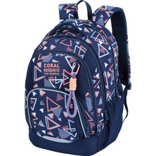 Coral High Geometrik Desenli Okul Sırt Çantası 24455