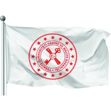 Özel Flama Bayrak Hazine ve Maliye Bakanlığı Gönder Bayrağı 70X105 cm Raşel Kumaş