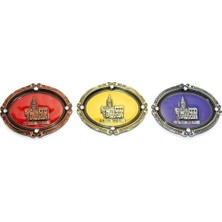 Ett Istanbul Temalı Metal Magnet Galata Kulesi Kabartmalı