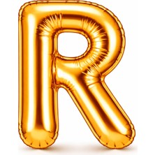 Eng Parti Dünyası R Harfi - Gold Folyo Harf Balon 40 Inç