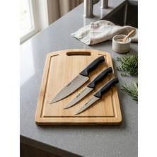 Pirge Ecco Şef Baba Bıçak Seti 35175 & Kesme Tahtası Hediyeli