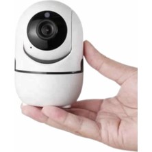 Baby Kamera Kablosuz 720P Beyaz 360 Derece Wifi Kamera Full Hd 1080P Veralya Tech