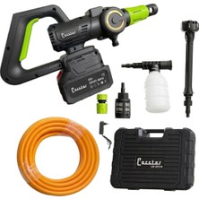 Powermaster Carstar CR-25710 Yüksek Basınçlı Oto Yıkama Makinesi Şarjlı Araç Yıkama Makinası