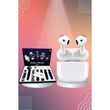 Veralya 3.nesil Tws Bluetooth Kulaklık Bluetooth Bağlantılı Akıllı Saat Amoled Ekran Plastik Hasır Ko