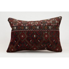 Kilim Wholesale El Yapımı Eski Kilimden Yapılmış Vintage Kırlent Kılıfı, Yün, 40X60 cm