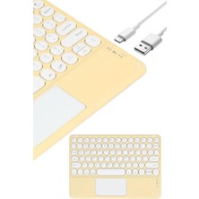 Touchpad Uyumlu Bluetooth Klavye Slim Kablosuz Wifi Q Klavye Veralya Tech