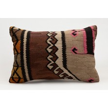 Kilim Wholesale El Yapımı Eski Kilimden Yapılmış Vintage Kırlent Kılıfı, Yün, 40X60 cm