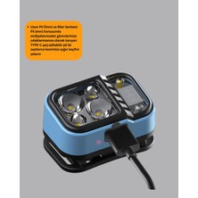 53 Modlu Süper Parlak LED Kafa Lambası Type C Şarjlı Güç Göstergeli Veralya Tech