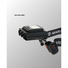 USB Şarjlı Kafa Feneri 800 Lumen Ayarlanabilir Cob ve Xpe LED Veralya Tech