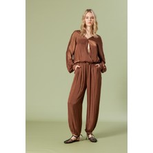 Nisan Triko Beli Lastikli Balon Pantolon