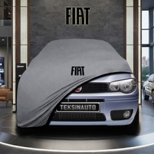 ULTRASHOP Fiat Albea Gri Kumaş Oto Branda Araca Özel Penye Araba Brandası Araç Örtüsü