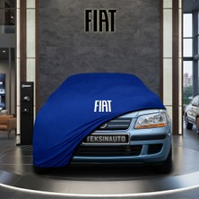 ULTRASHOP Fiat Idea Mavi Kumaş Oto Branda Araca Özel Penye Araba Brandası Araç Örtüsü