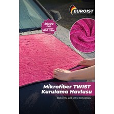 Euroist Ultra Premium Çift Taraflı Oto Kurulama Bezi 800 Gsm, Araba Cam Kaporta Bezi 50X70 cm