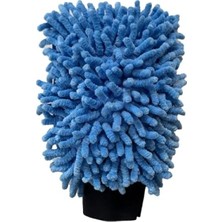 Calperia Mikrofiber Peluş Araç Yıkama Eldiveni, Çift Taraflı Temizlik