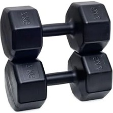 Calperia 2 Adet Siyah Dambıl Seti - 7 kg Ağırlık