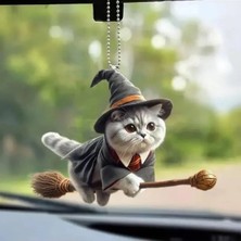 Calperia Kedi Temalı Anahtarlık ve Araba Dikiz Aynası Süsü