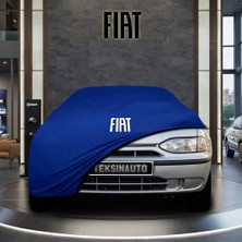 ULTRASHOP Fiat Palio Weekend Station Wagon Mavi Kumaş Oto Branda Araca Özel Penye Araba Brandası Araç Örtüsü