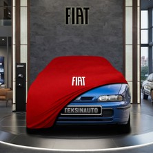 ULTRASHOP Fiat Bravo (1995-2002) Kırmızı Kumaş Oto Branda Araca Özel Penye Araba Brandası Araç Örtüsü