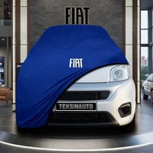ULTRASHOP Fiat Fiorino Mavi Kumaş Oto Branda Araca Özel Penye Araba Brandası Araç Örtüsü