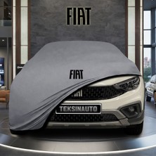 ULTRASHOP Fiat Egea Cross (2020 - ) Gri Kumaş Oto Branda Araca Özel Penye Araba Brandası Araç Örtüsü