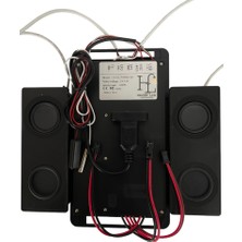 Hazar Led 12 Volt Dokunmatik (Touch) Ayna Arkası Sensör Saat Temometre Hoparlör Banyo Aynası Sensörü